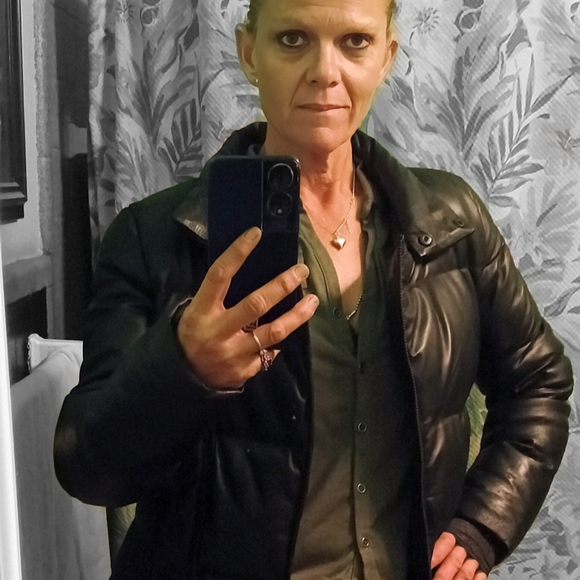 Bod&Christensen Black Leather Jacket Size LG - Picture 3 of 9